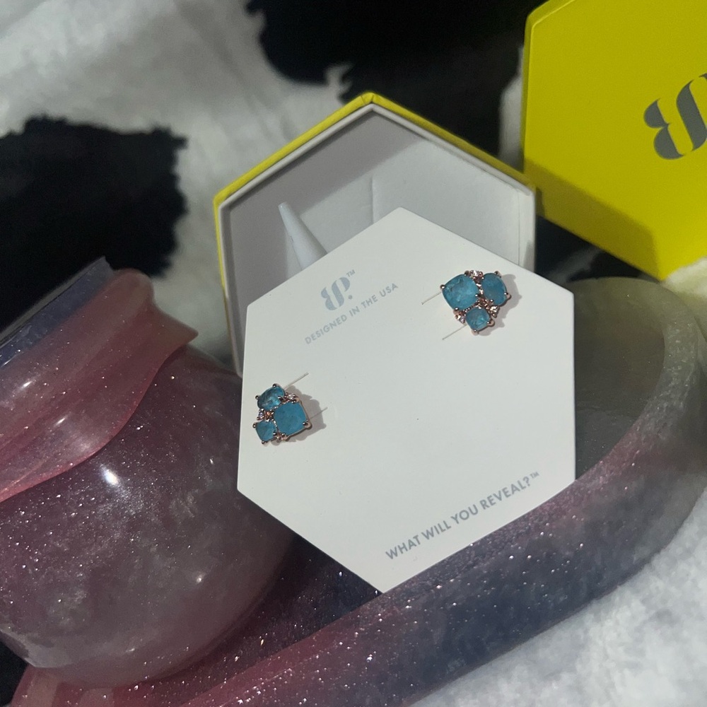 Elegant Turquoise Stud Earrings